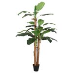 vidaXL Bananier artificiel 18 feuilles 150 cm vert