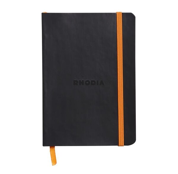 RHODIA Carnet souple RHODIARAMA, A6, ligné, noir CLAIREFONTAINE