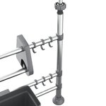 vidaXL Organisateur de cuisine réglable Aluminium