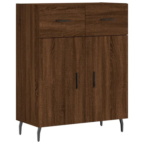 vidaXL Buffet chêne marron 69 5x34x90 cm bois d'ingénierie