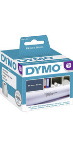 DYMO LabelWriter Boite de 1 rouleau de 260 étiquettes adresse standard 89mm x 36mm