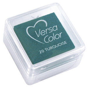 Tampon encreur "Versacolor"  turquoise  2 5x2 5 cm