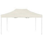 vidaXL Tente de réception pliable Aluminium 4 5x3 m Crème