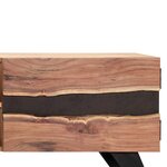 vidaXL Meuble TV 140x30x45 cm Bois d'acacia massif