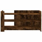 vidaXL Table basse chêne fumé 100x50x50 cm bois d'ingénierie