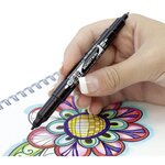 Marqueur Permanent MONO twin 0 8 et 0 4 mm Noir x 10 TOMBOW