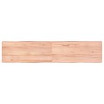 vidaXL Dessus de table bois massif traité bordure assortie