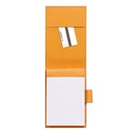 Porte-bloc Simili Cuir 8.4 x 11.5 cm+ bloc N°11 - Coquelicot
