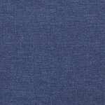 vidaXL Tête de lit avec oreilles Bleu 183x23x78/88 cm Tissu