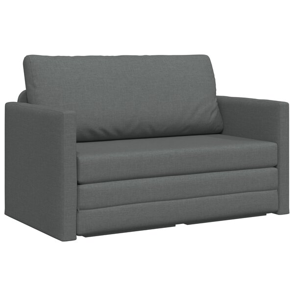 vidaXL Canapé Lit Sol 2-en-1 Gris Anthracite 124x71x78 cm Tissu