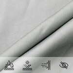 vidaXL Voile d'ombrage gris clair 4x4 m 100  polyester oxford