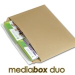 Lot de 50 enveloppes carton media-box duo pour 2 dvd / bluray