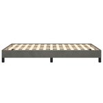 vidaXL Cadre de lit gris foncé 120x190 cm velours