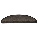 vidaXL Tapis d'escalier autocollants 15 Pièces 56x17x3 cm Anthracite