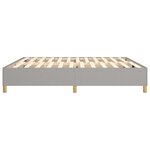 vidaXL Cadre de lit Gris clair 200x200 cm Tissu