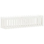 vidaXL Lit surélevé de jardin design de clôture 200x50x50cm pin massif