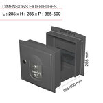 Boite aux lettres Soléa à encastrer 2 portes Gris anthracite REN 0206 MS