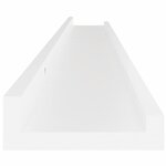 vidaXL Étagères murales 4 Pièces Blanc 100x9x3 cm