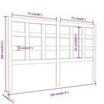 vidaXL Tête de lit Marron miel 156x4x100 cm Bois massif de pin