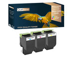 Qualitoner x3 toners cs510 cs310 cs410 cs310dn cs410n (cyan + magenta + jaune) compatible pour lexmark