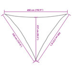 vidaXL Voile d'ombrage 160 g/m² Vert clair 3 5x3 5x4 9 m PEHD