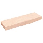 vidaXL Étagère murale 60x20x4 cm bois de chêne massif non traité