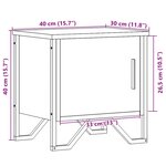 vidaXL Table de chevet Chêne sonoma 40 x 30 x 40 cm Aggloméré