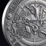 Pièce de monnaie en Argent 5 Dollars g 62.2 (2 oz) Millésime 2023 Captains of Fortune QUEEN ANNE S REVENGE