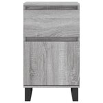 vidaXL Buffets 2 Pièces sonoma gris 40x35x70 cm bois d'ingénierie