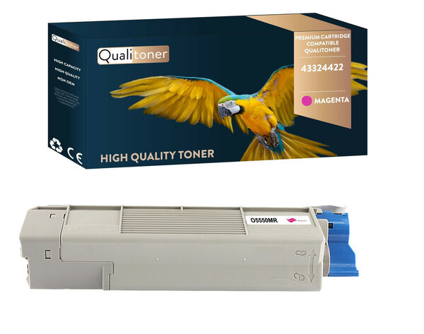 Qualitoner x1 toner 43324422 magenta compatible pour oki