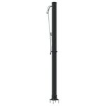 vidaXL Douche solaire d'extérieur avec pommeau de douche à main 217 cm 20 L