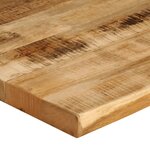 vidaXL Dessus de table bord vivant 90x80x3 8 cm bois de manguier brut