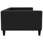 vidaXL Lit de repos noir 100x200 cm tissu