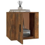 vidaXL Tables de chevet 2 Pièces Chêne fumé 50x39x47 cm