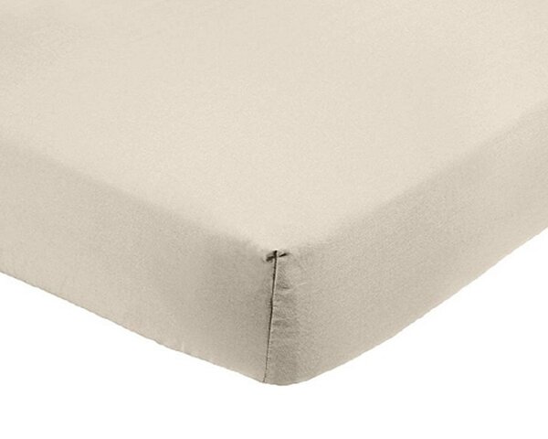 Drap Housse Microfibre 90 x 200 cm - Beige