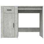 vidaXL Bureau Gris béton 100x49x75 cm Bois d'ingénierie