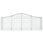 vidaXL Paniers à gabions arqués 8 Pièces 200x50x60/80 cm Fer galvanisé