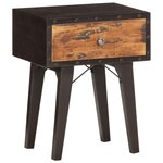 vidaXL Table de chevet 40 x 30 x 50 cm Bois de récupération massif