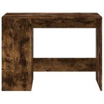 vidaXL Bureau chêne fumé 102x50x75 cm bois d'ingénierie