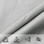 vidaXL Voile d'ombrage gris clair 2 5x2 5 m 100  polyester oxford