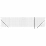 vidaXL Clôture en treillis métallique anthracite 1 8x10 m