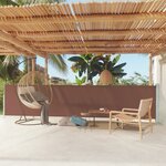 vidaXL Auvent latéral rétractable de patio 117x600 cm Marron