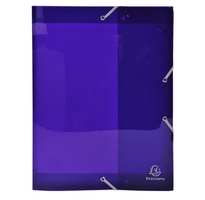 Boite de classement en polypropylène dos 25mm iderama pp - a4 - violet - x 4 - exacompta