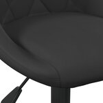 vidaXL Tabourets de bar lot de 2 noir velours