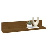 vidaXL Étagères murales 2 Pièces Marron miel 50x11x9cm Bois de pin massif
