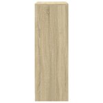 vidaXL Buffet avec LED chêne sonoma 77x34x100 cm bois d'ingénierie