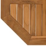 vidaXL Dessus de table 60x60x2 5 cm octogonal bois de teck massif