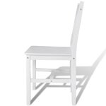 vidaXL Chaises à manger lot de 6 blanc pinède