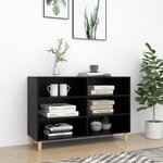 vidaXL Buffet noir 103 5x35x70 cm bois d'ingénierie