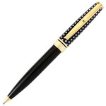 Stylo personnalisé initiale Black & Gold - Lettre N - Draeger